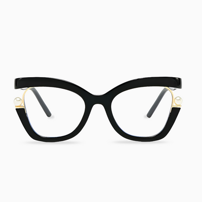 Cat-Eye Geometric Blue Light Travel Case Readers – product photo